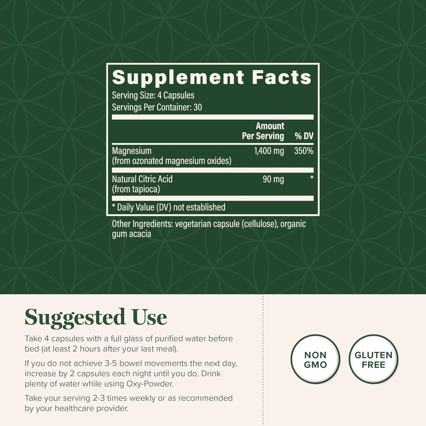 Oxy-Powder Oxygen Based Safe and Natural Colon Cleanser